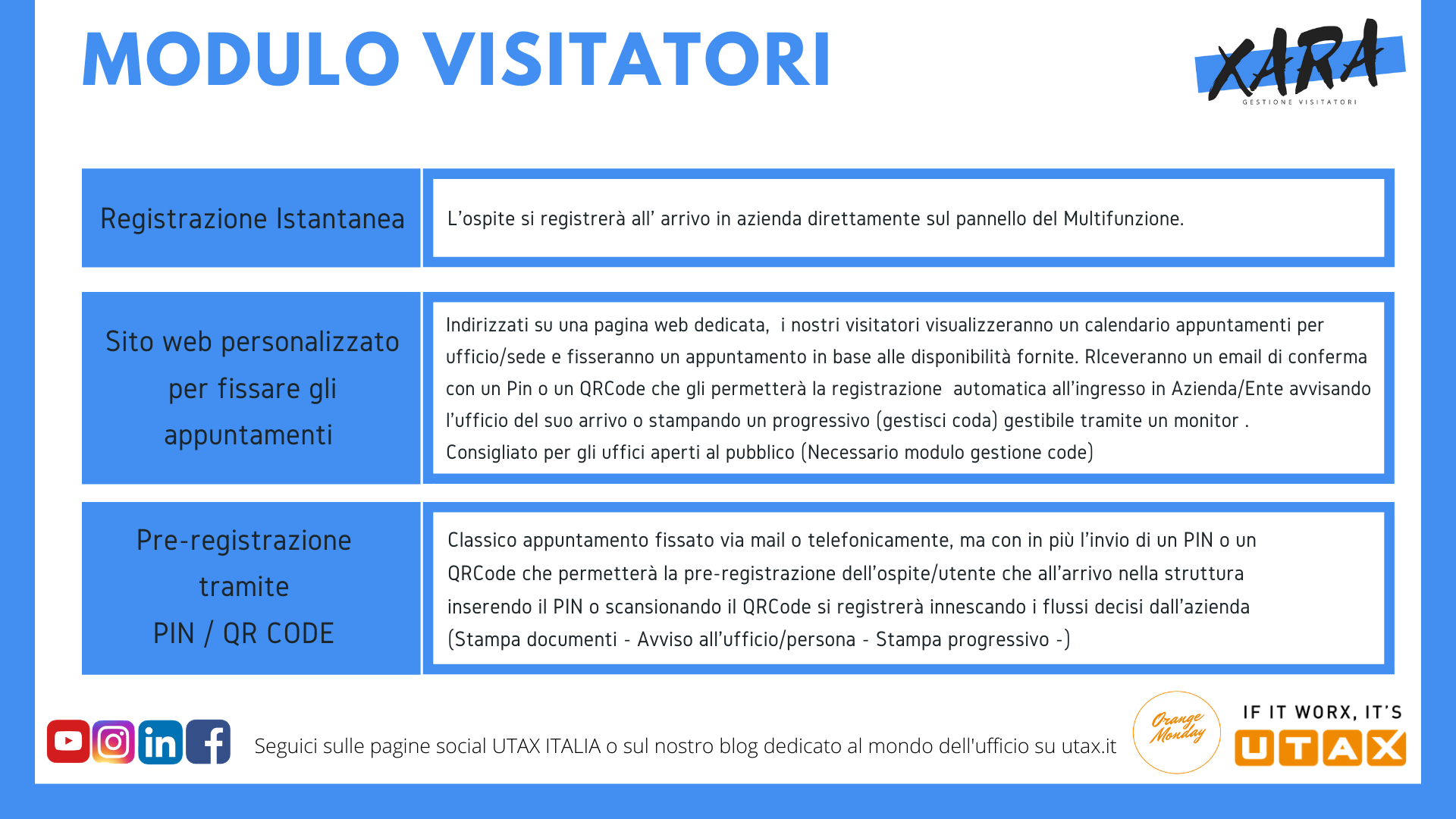 Reception virtuale Xara