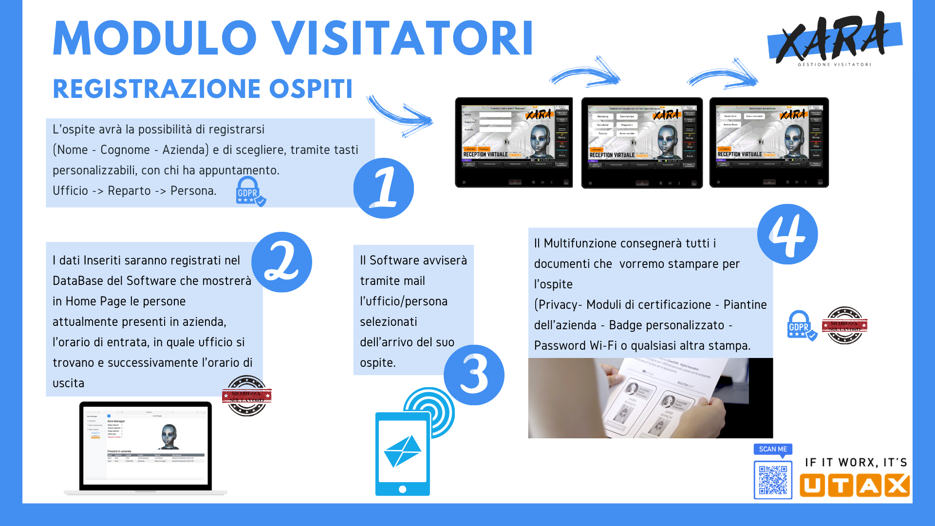 Reception virtuale Xara